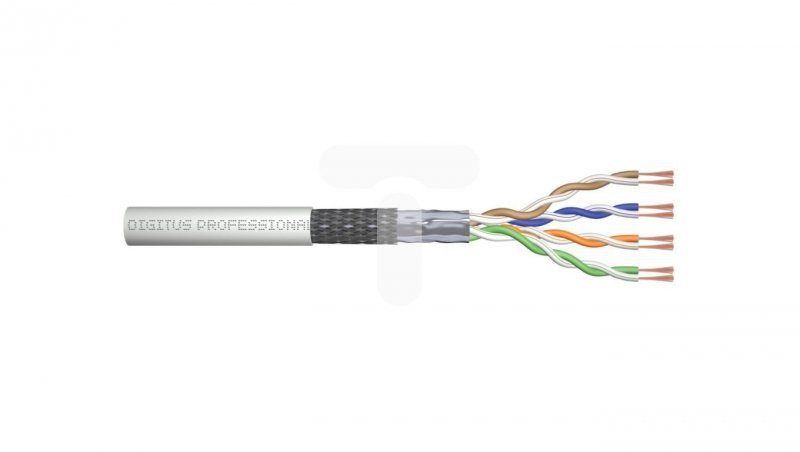Kabel teleinformatyczny SF/UTP kat.5e 4x2xAWG26/7 linka Digitus DK-1531-P-305-1 /305m/