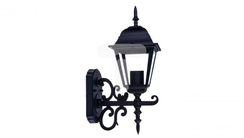 Lampa Ogrodowa Ścienna VT-760 E27 Max. 60W Czarna UP 7519