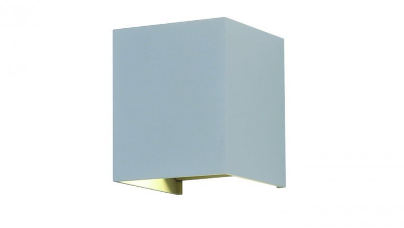 Kinkiet LED VT-759 6W 4000K 660lm SZARY KWADRAT IP65 A++ 7089