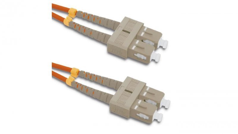 Qoltec Patchcord światłowodowy SC/UPC - SC/UPC Multimode 50/125 OM2 Duplex 1m