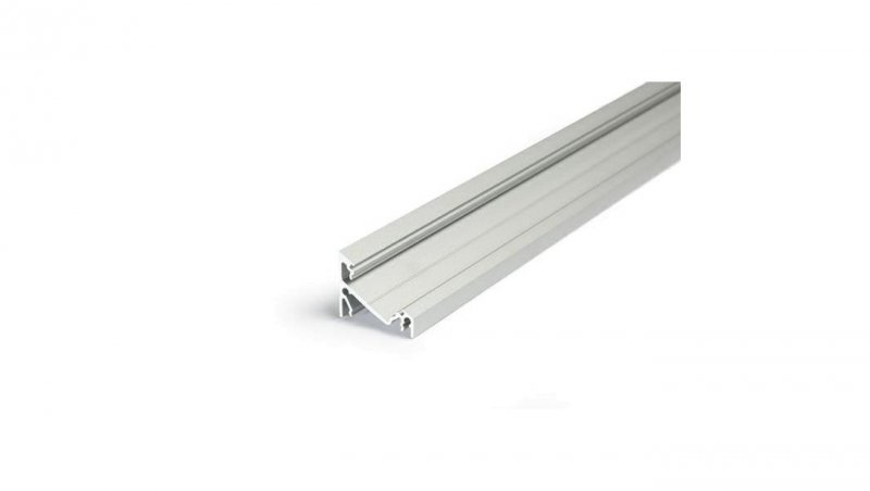Profil led Corner14 1m kątowy narożny anodowany srebrny szeroki A4010020