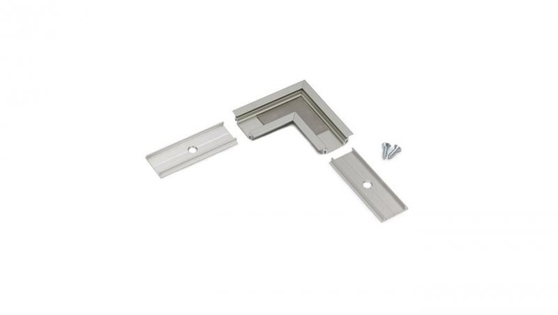 Profil led Groove10 narożnik kątownik srebrny anodowany wpuszczany do frezu meblowy 76530020