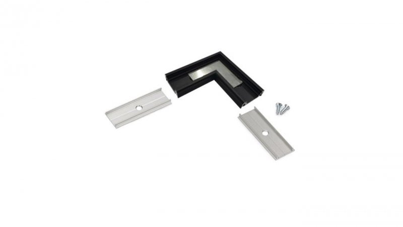 Profil led Surface10 kątownik czarny narożnik 77410021