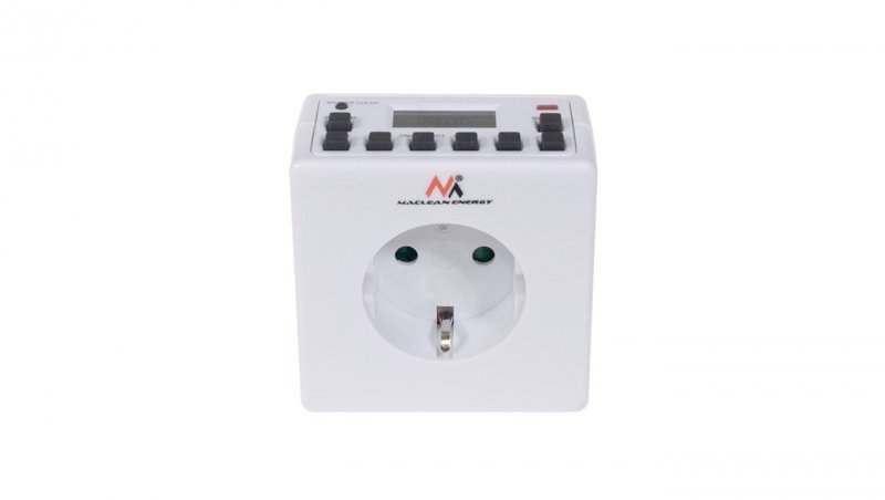 Timer cyfrowy Maclean Energy MCE30G 10 programów CD funkcja Random 3600W - Czasomierz - programator cyfrowy max 156 programów MC
