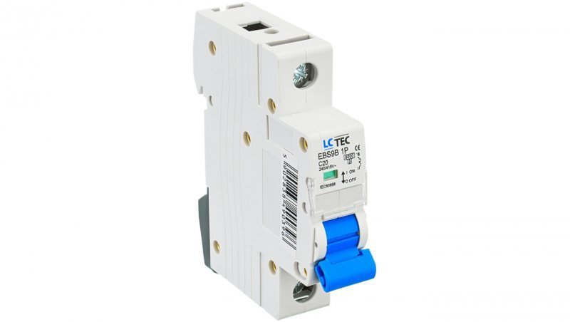 Wyłącznik nadprądowy 1P C 20A 6kA AC LC-Tec EBS9B-1C/20 LCTEC-EBS9B-1C/20