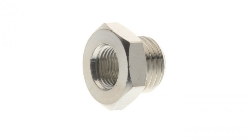 Redukcja mosiężna niklowana z G1/2z na G1/4w, 2090 1/2-1/4