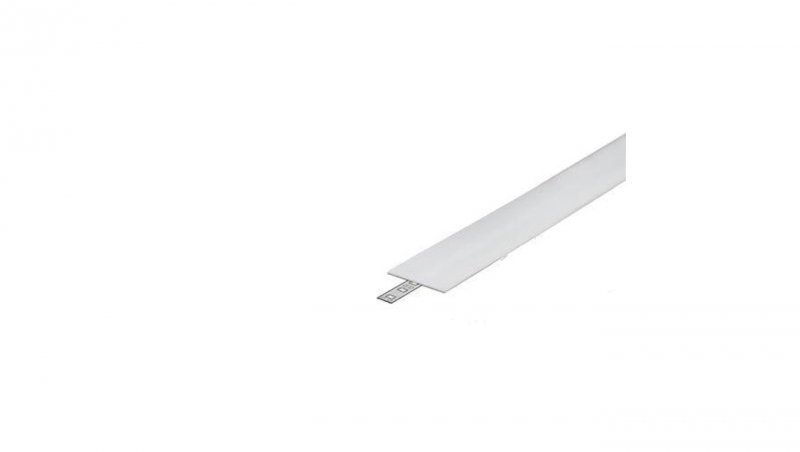 Przesłona klosz h mleczna 2m FLAT8 wsuwana do profilu Flat8 (h)