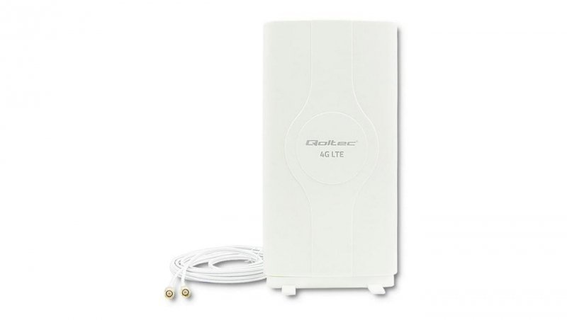 Qoltec Antena 4G LTE DUAL z podwójnym złączem SMA 30dBi Wewnętrzna