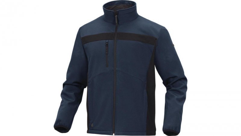 Bluza z Softshell Poliestru i elastanu kolor granatowo-czarny rozmiar S LULE2BMPT