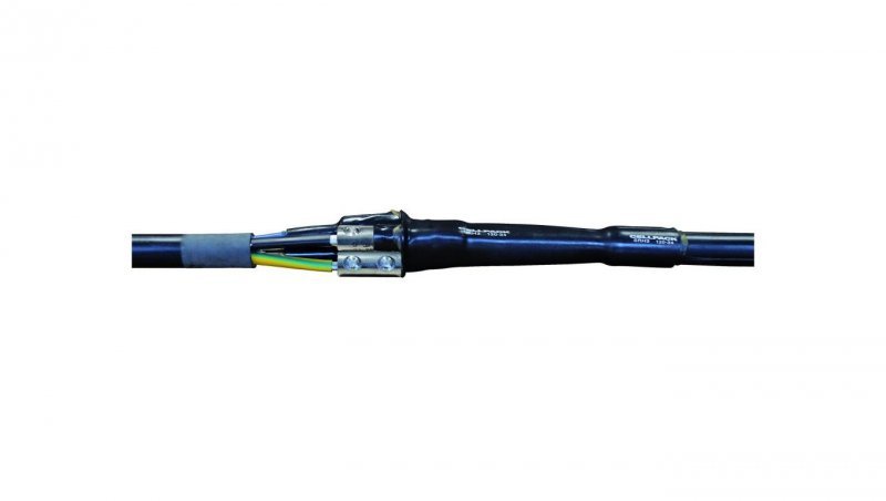 Termokurczliwa mufa przelotowa do kabli 4-żyłowych nn mufa zawiera złączki śrubowe Al.-Cu w zestawie SMHSV4 16-95 7000313-48