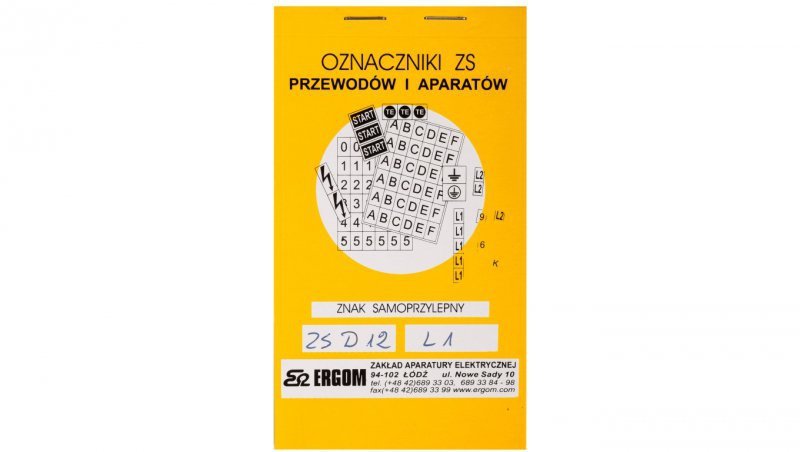 Znaki samoprzylepne ZS D12/L1 E04ZP-02030400500