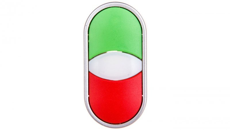 Przycisk sterowniczy podeójny 22mm czerwony/zielony 2Z 2R z samopowrotem SP22-2KL-22Z/C