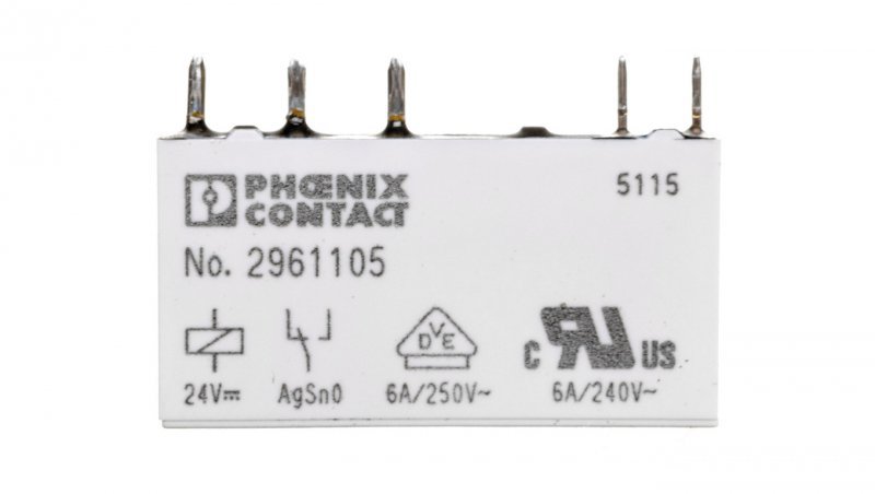 Przekaźnik przemysłowy 1P 24V DC REL-MR- 24DC/21 2961105 /10szt./