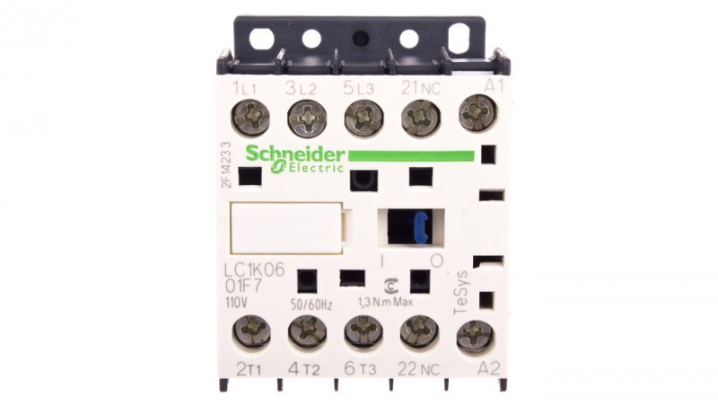 Stycznik mocy 6A 3P 110V AC 0Z 1R LC1K0601F7