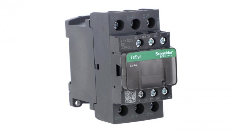 Stycznik mocy 25A 3P 48V DC 1Z 1R LC1D25ED