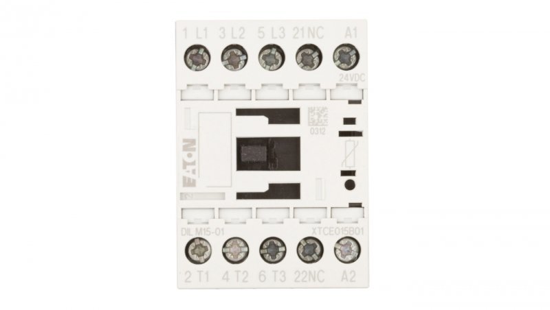 Stycznik mocy 15A 3P 24V DC 0Z 1R DILM15-01(24VDC) 290108