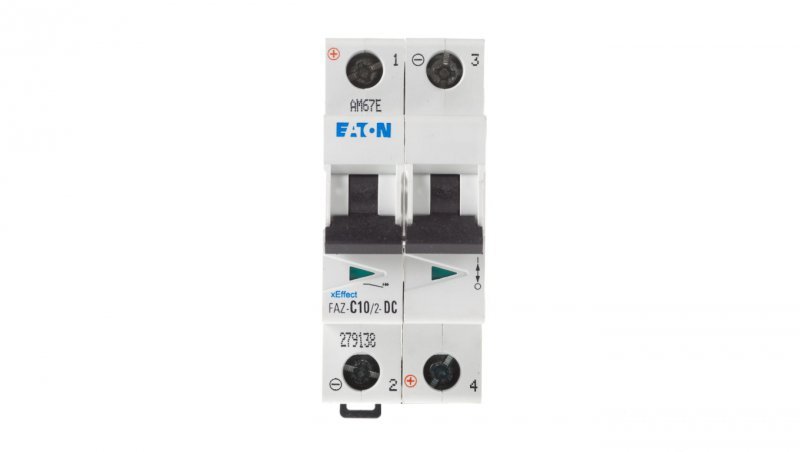 Wyłącznik nadprądowy 2P C 10A 15kA DC FAZ C10/2-DC 279138