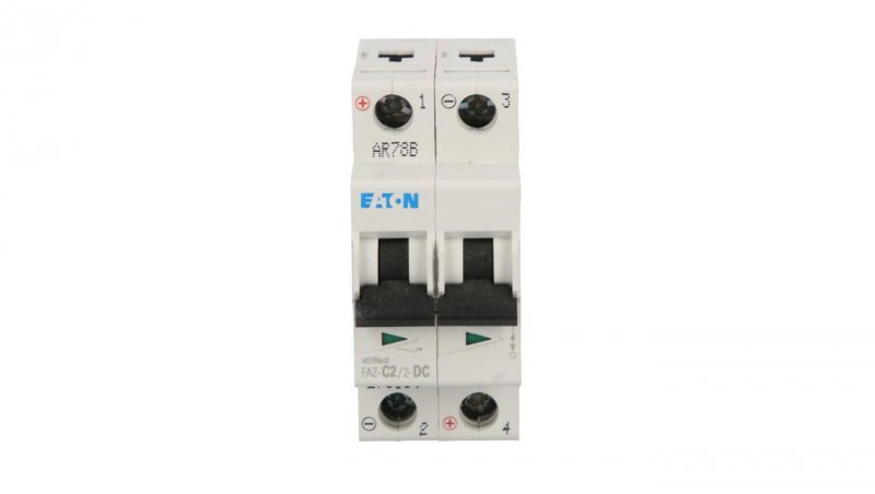 Wyłącznik nadprądowy 2P C 2A 15kA DC FAZ C2/2-DC 279134
