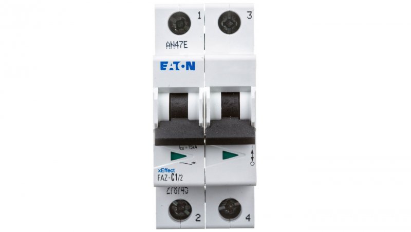 Wyłącznik nadprądowy 2P C 1A 15kA AC FAZ C1/2 278745