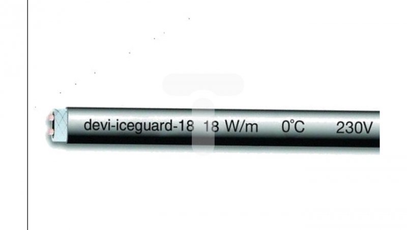 Kabel grzejny 18W/m 230V Devi-iceguard 18 98300809