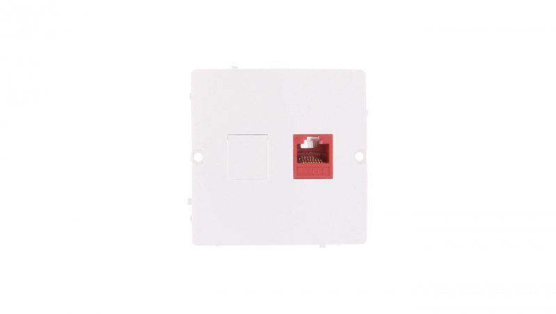 Simon Basic Gniazdo komputerowe pojedyncze RJ45 kat.5e białe BMF51.02/11
