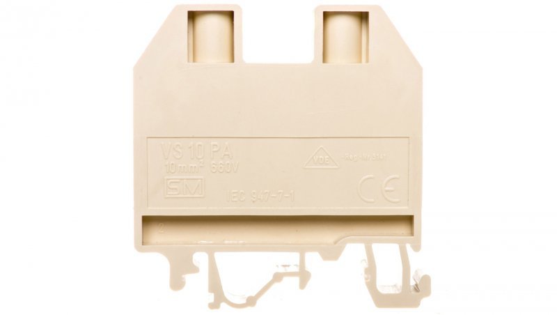 Złączka szynowa gwintowa 10mm2 beżowa VS 10 PA  003901101