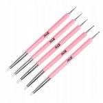 Silikonowy aplikator do zdobień wcierania pyłków i zdobienia AlleLac 5x