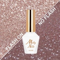 Lakier hybrydowy Molly Nails Duo Flashing Lights Metamorphosis HEMA/Di-HEMA Free 8g Nr 607