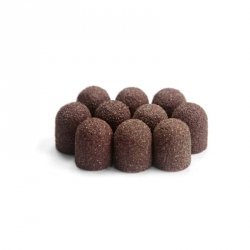 Kapturki do pedicure gradacja 120 16 mm 100szt AlleMed Brązowy Brown