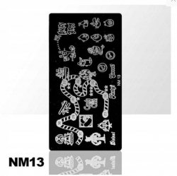 BLASZKA Z WZORKAMI DO STEMPLI ROZM S. NM 13