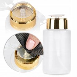 Dozownik Allepaznokcie różowy, złoty 150ml