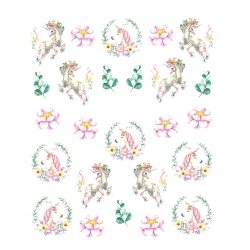 NAKLEJKI WODNE na paznokcie do zdobień STZ 634