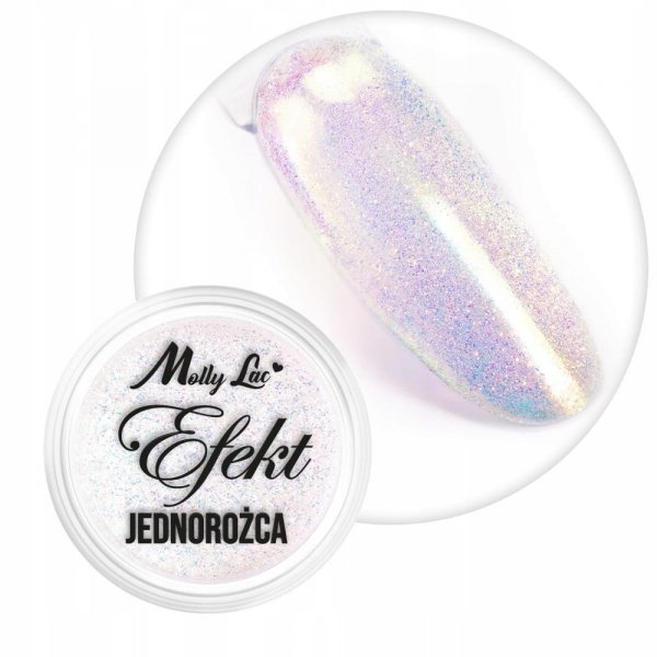 PYŁEK DO PAZNOKCI EFEKT JEDNOROŻCA OZDOBA MOLLYLAC