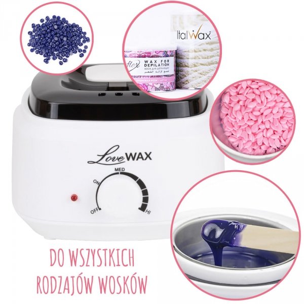 Podgrzewacz do wosku twardego, do wosku w puszce Allepaznokcie 100 W 500ml