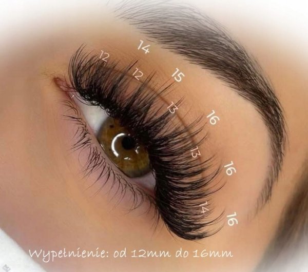 Rzęsy Nagaraku Mink C 0,1 mm 13 mm 16 pasków