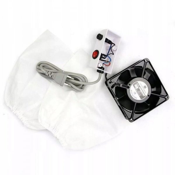 Pochłaniacz do pyłu 30W wpuszczany w blat stołu 1wiatrakowy, 2 worki gratis