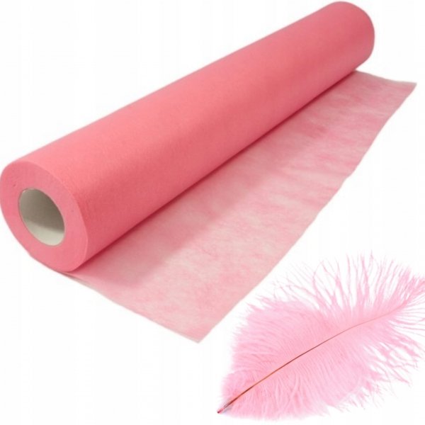 PODKŁAD KOSMETYCZNY RÓŻOWY Z WŁÓKNINY 50cmx50m