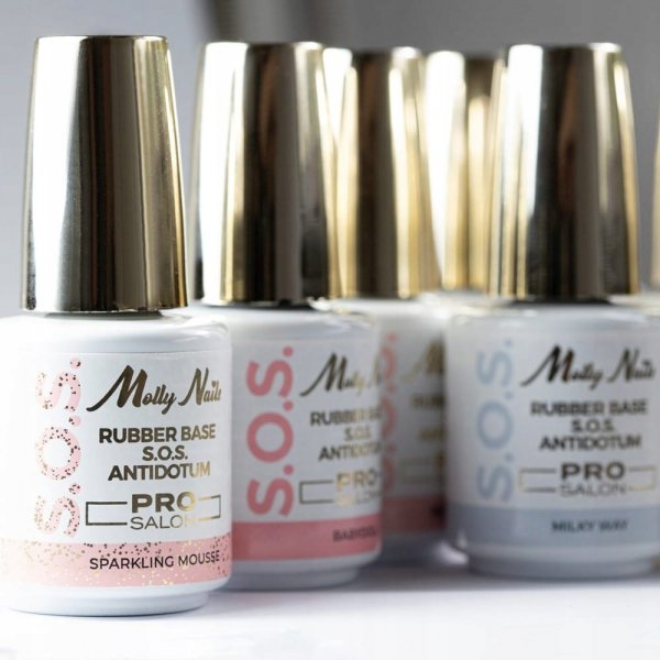 Baza Kauczukowa MOLLYNAILS 15g S.O.S. Antidotum Pro Salon Creme de Nude