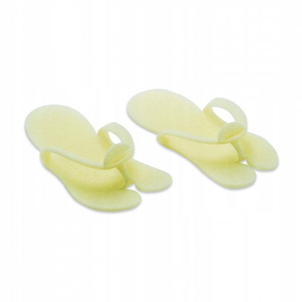 Klapki japonki z pianki żółte 10 par