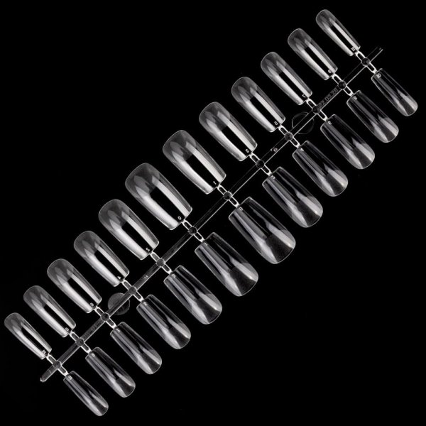 240x Tipsy Do Szybkiego Przedłużania Paznokci Flexi MOLLYNAILS Kwadrat