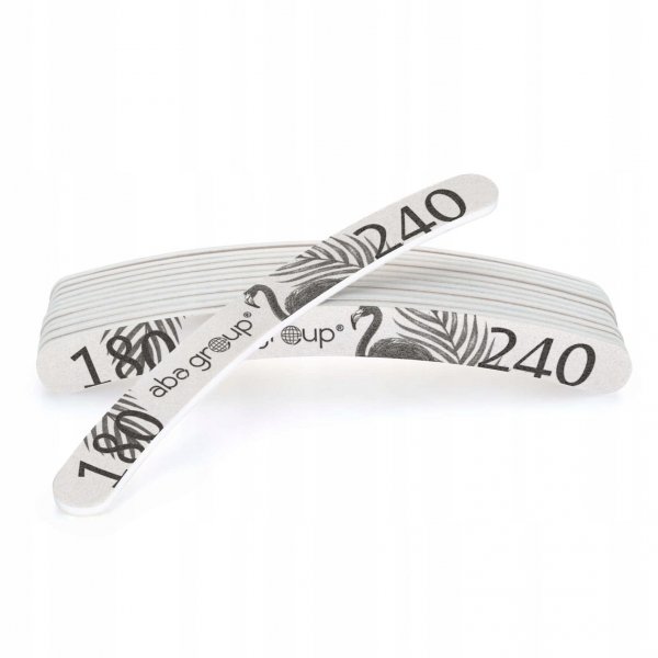 Pilniki do paznokci Aba Group Standard Flaming banan 180/240 10 szt.