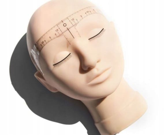 Miarka samoprzylepna do symetrii łuków brwiowych