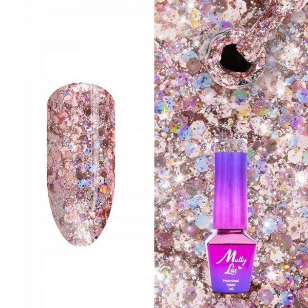 Lakier hybrydowy MollyLac Dare to Shine 5 ml 577