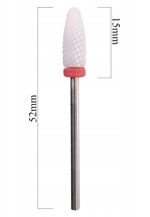Frez ceramiczny stożek czerwony 3/32 Tirch Cylinder F