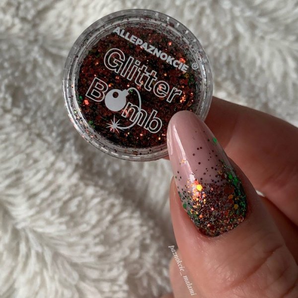 Pyłek do paznokci Glitter Bomb Effect Allepaznokcie Nr 01