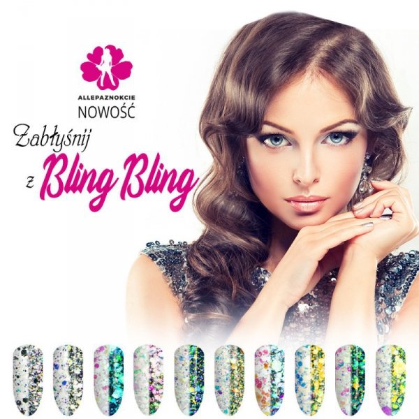 Pyłek do paznokci Bling Bling Effect Allepaznokcie 1 g Nr 07