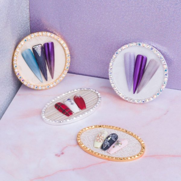 Podkładka ramka ekspozytor do zdjęć i prezentacji tipsów CG-15 złota 47 x 75 mm