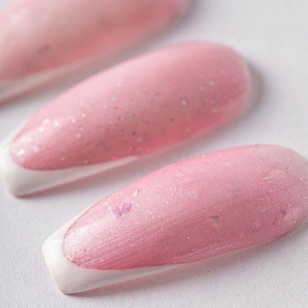 2+1gratis Lakier hybrydowy MollyLac Sparkling French Wedding party HEMA/Di-HEMA Free 10g Nr 701