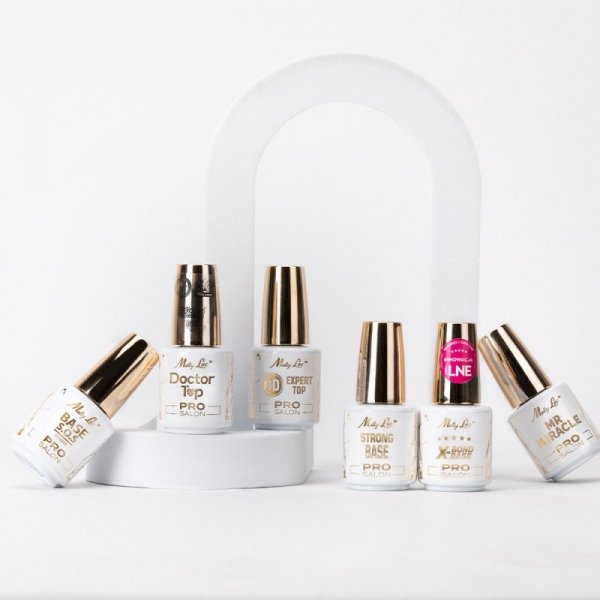 Baza hybrydowa z primerem bezkwasowym X-Bond Base Pro Salon MollyLac HEMA/Di-HEMA Free 15g