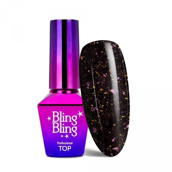 Top BlingBling MollyLac Chicky no wipe bez przemywania z drobinkami 10g